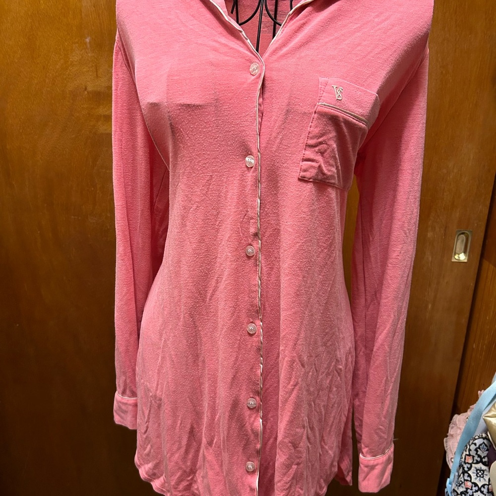 Victoria's Secret Pink Long Sleeve Pajama